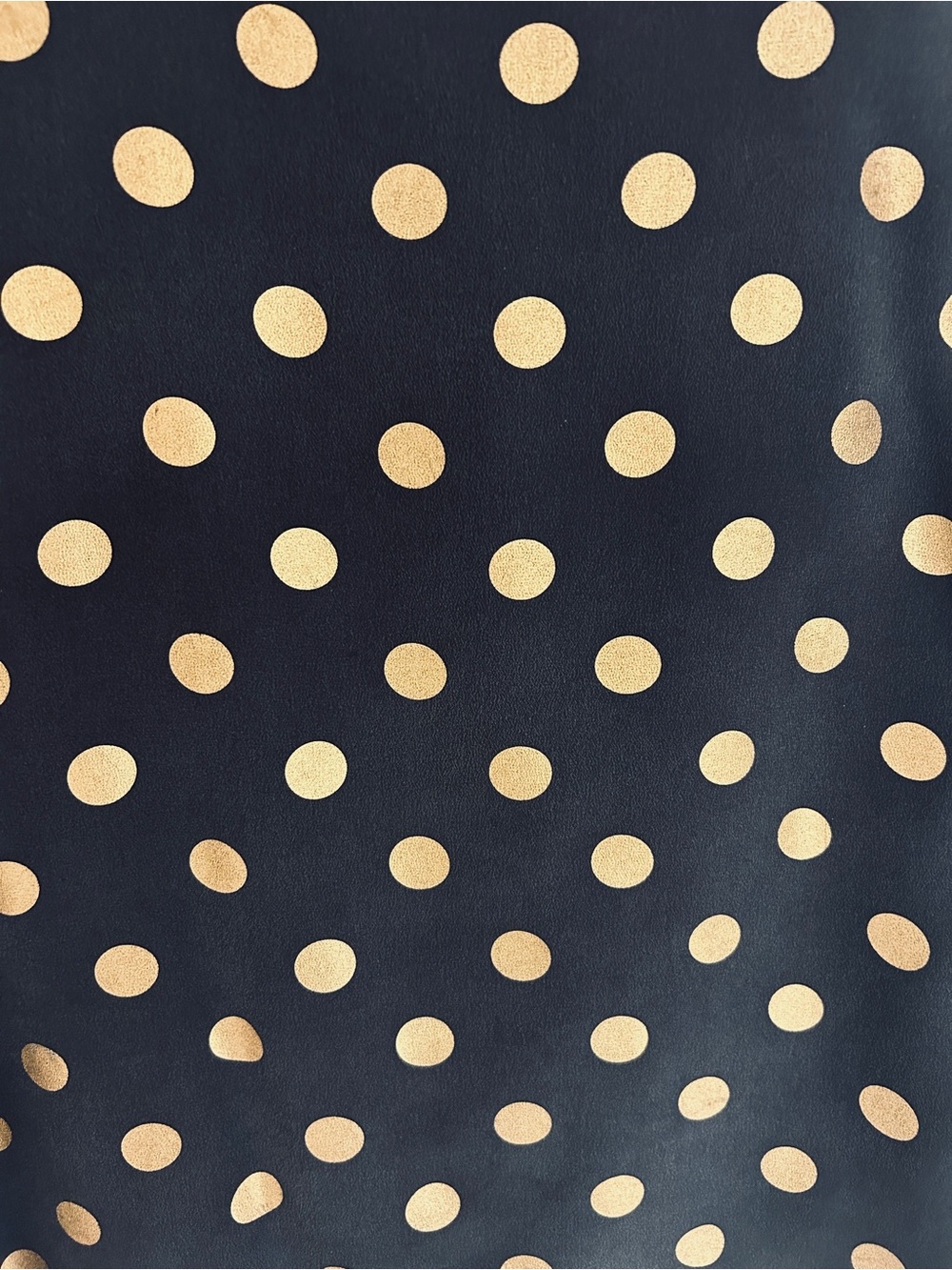 Equipment Black Short Sleeve Top with Gold Polka Dots - Picture 2 of 3